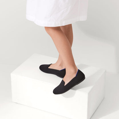 The Kids Loafer in Black Solid | Rothys Kids|New