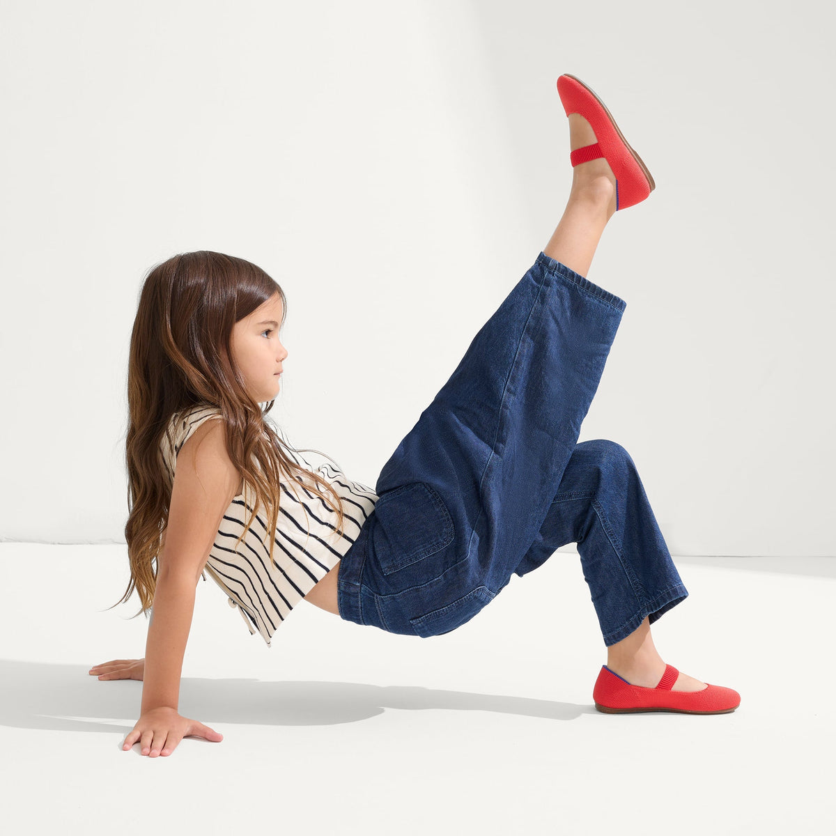 The Kids Mary Jane in Glamour Red | Rothys Kids|New