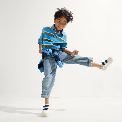 The Kids Strap Sneaker in Blue Raspberry | Rothys Kids|New