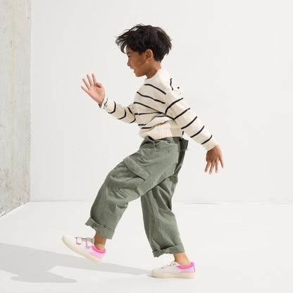 The Kids Strap Sneaker in Pink Taffy | Rothys Kids|New