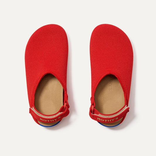 The Kids Clog in Firetruck Red | Rothys Kids|New