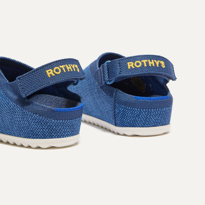 The Kids Clog in Indigo Daisy | Rothys Kids|New