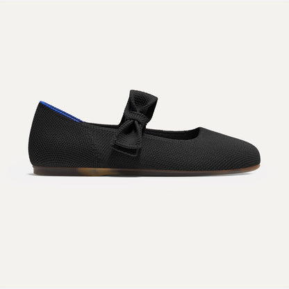 The Kids Tux Bow Mary Jane in Black | Rothys Kids|New