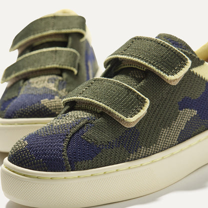 The Kids Strap Sneaker in Spruce Camo | Rothys Kids|New