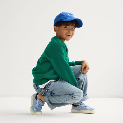 The Kids Strap Sneaker in Berry Blue | Rothys Kids|New