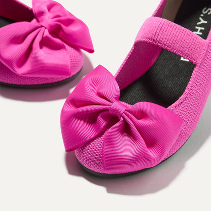 The Kids Big Bow Mary Jane in Dragon Fruit | Rothys Kids|New