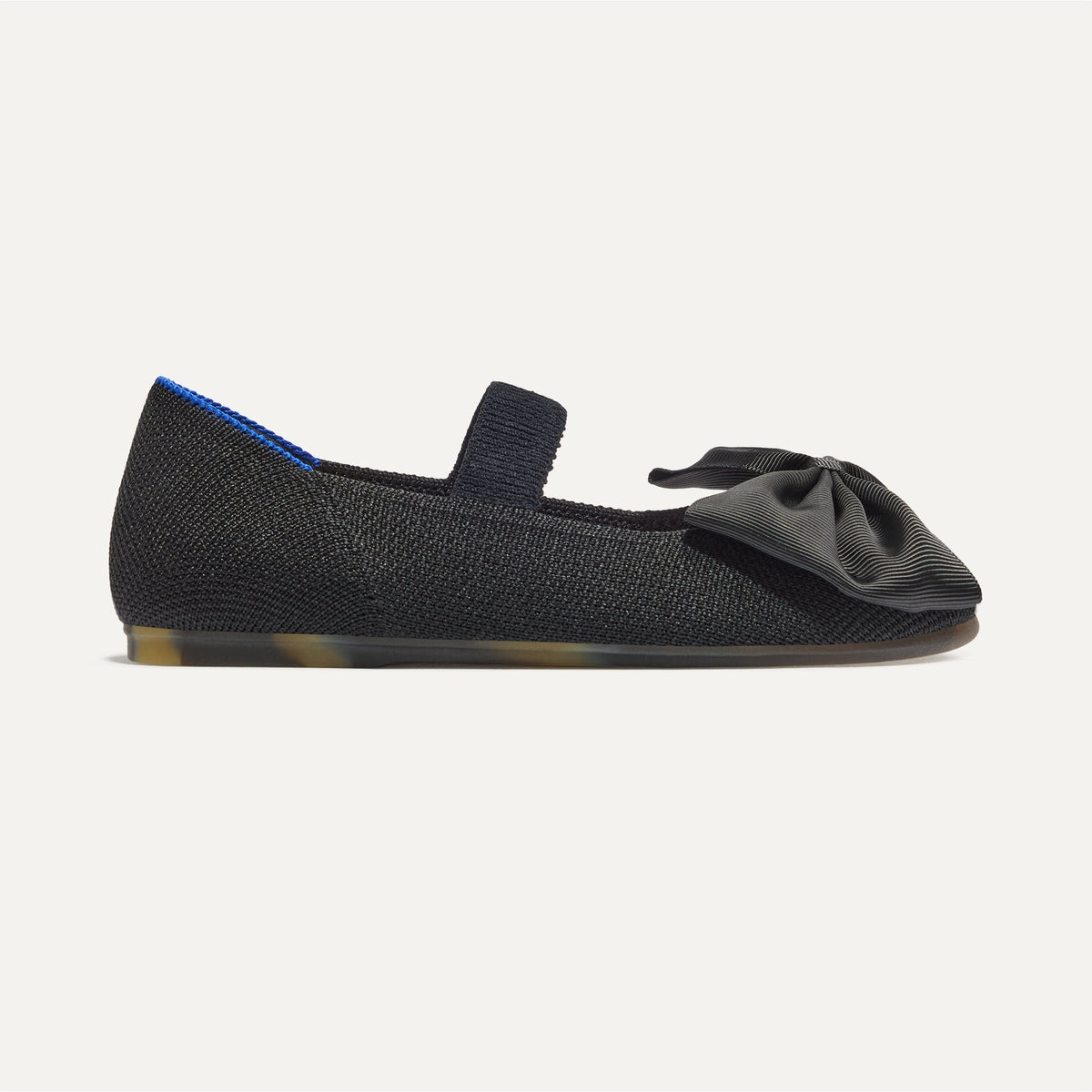 The Kids Big Bow Mary Jane in Black | Rothys Kids|New