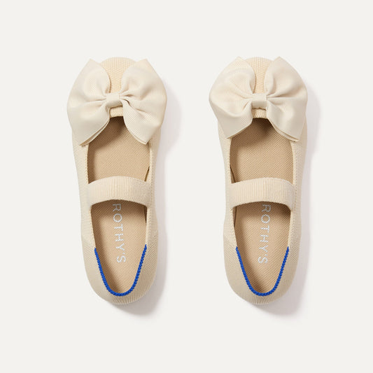 The Kids Big Bow Mary Jane in Conch | Rothys Kids|New