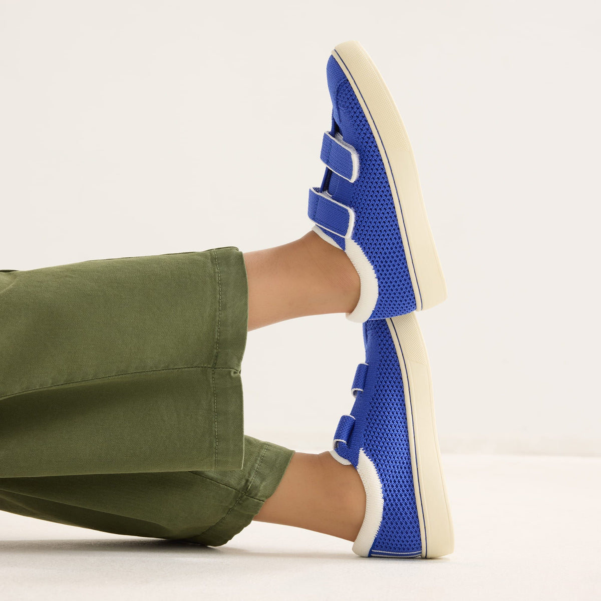 The Kids Strap Sneaker in Buoy Open-Knit | Rothys Kids|New