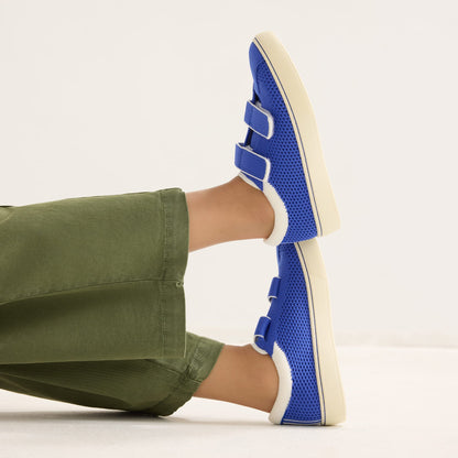 The Kids Strap Sneaker in Buoy Open-Knit | Rothys Kids|New