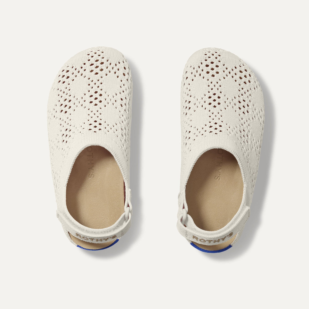 The Kids Clog in White Crochet | Rothys Kids|New