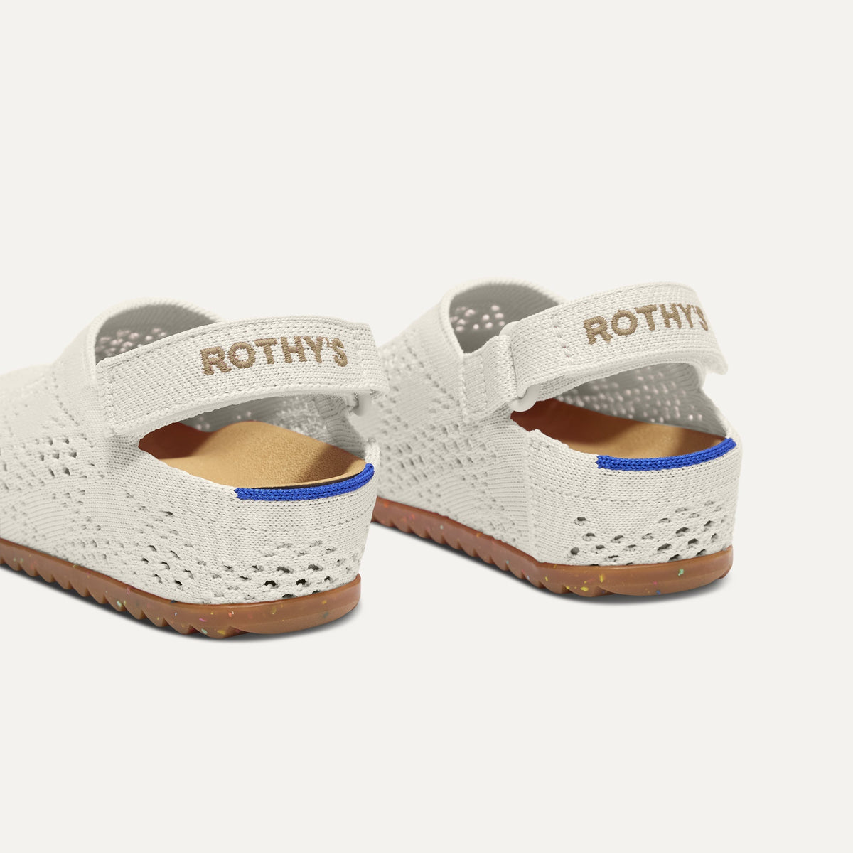 The Kids Clog in White Crochet | Rothys Kids|New