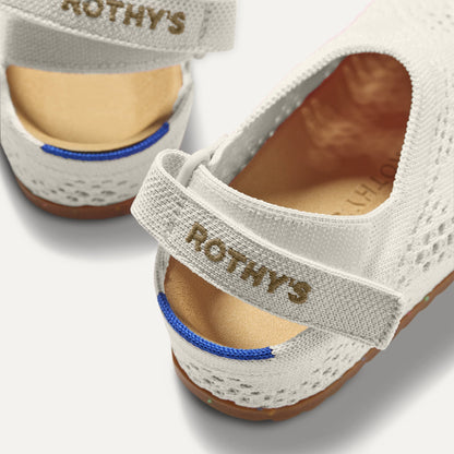 The Kids Clog in White Crochet | Rothys Kids|New