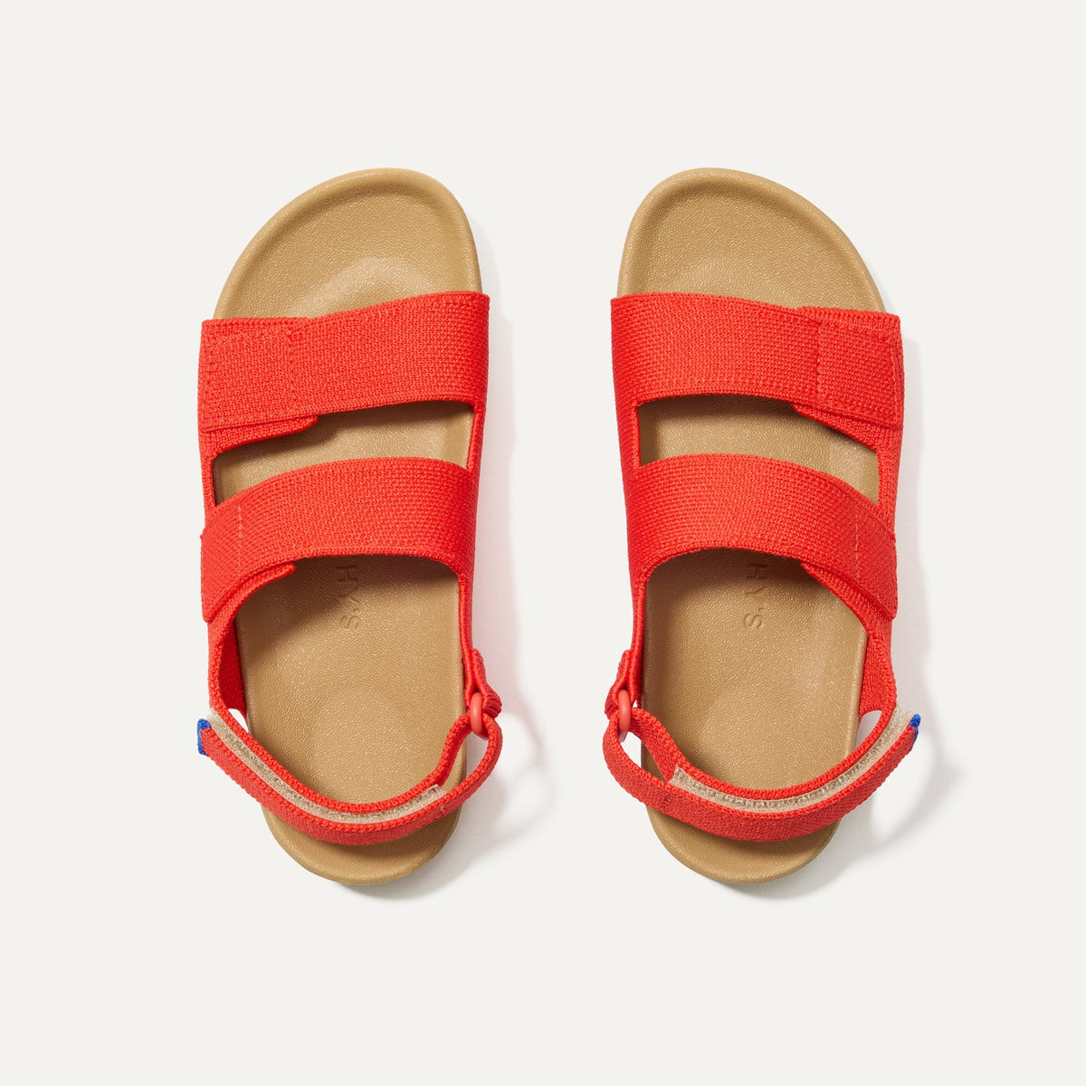 The Kids Double Strap Sandal in Firetruck Red | Rothys Kids|New