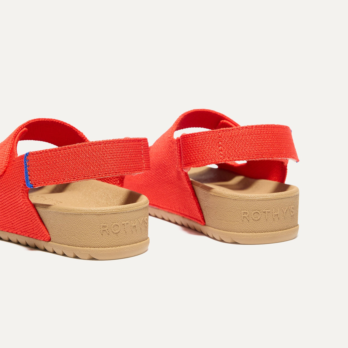 The Kids Double Strap Sandal in Firetruck Red | Rothys Kids|New