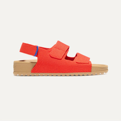 The Kids Double Strap Sandal in Firetruck Red | Rothys Kids|New