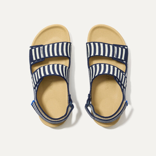 The Kids Double Strap Sandal in Sailor Stripes | Rothys Kids|New