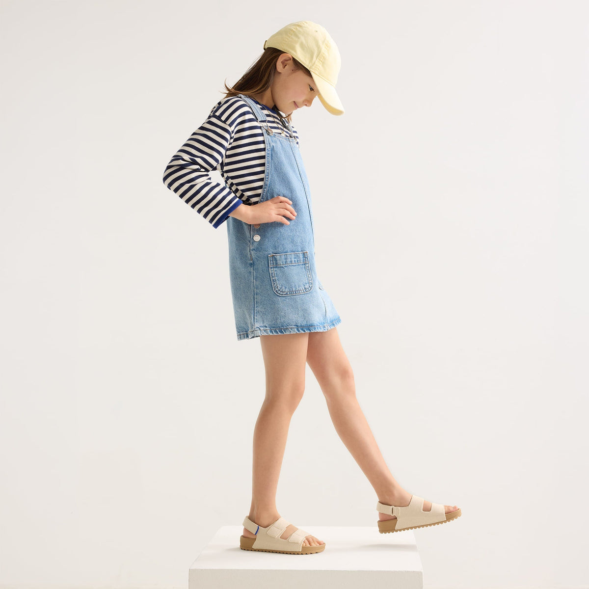 The Kids Double Strap Sandal in Conch | Rothys Kids|New